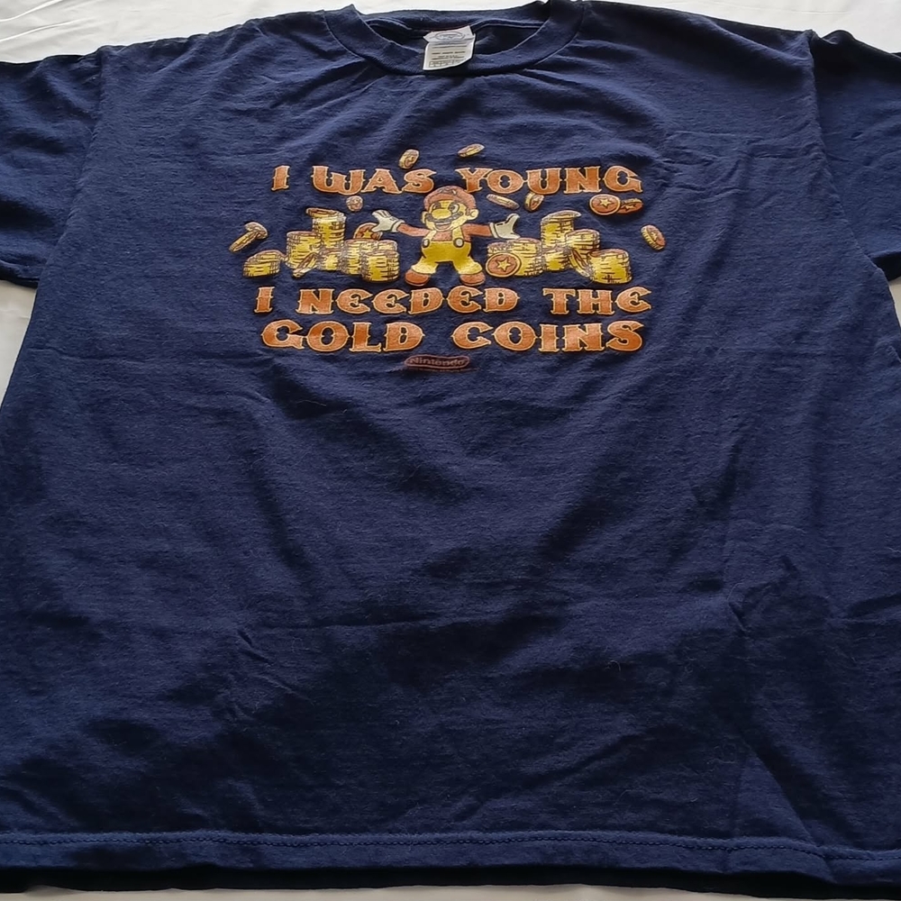 Delta Navy Graphic Tee with Gold Accents